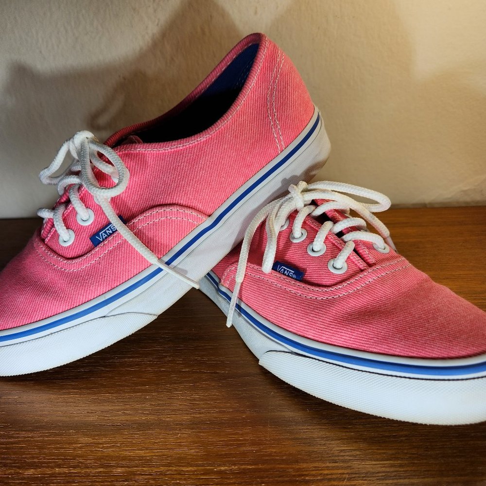 Vans Pink Low-Top Canvas Sneakers